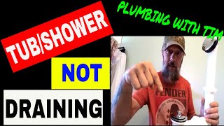 How to unclog tubshower drain with RIDGiD K45 DIY [upl. by Leslee35]