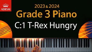 ABRSM 2023 amp 2024  Grade 3 Piano exam  C1 TRex Hungry  Sonny Chua [upl. by Kciderf434]