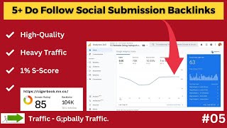 5 Do Follow Social Bookmarking Links  How to Create Do Follow Backlinks 2024 [upl. by Rouvin]