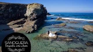 Playa de las Catedrales Lugo Dron 🚁 postboda Ribadeo [upl. by Oralee588]