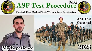 ASF Test Procedure 2023  Asf Test Preparation 2023  ASF Physical Test  Written Test  Interview [upl. by Notlih]