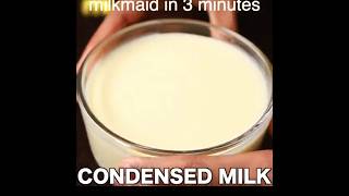 Condensed milk recipe food kitchen tips newrecipe yiutubeshort ytshorts shortsfeed [upl. by Yelram]