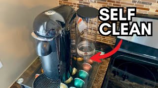 Nespresso Vertuo Plus Self Clean Instructions [upl. by Perzan305]