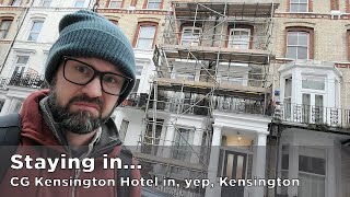 Staying in The CG Kensington Hotel in Kensington London [upl. by Junie]