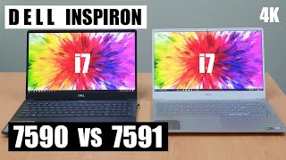 DELL INSPIRON 7590 VS 7591 COMPARED  i7 9750H [upl. by Acinelav596]