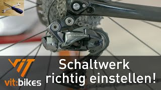 Schaltwerk richtig einstellen  So geht es ganz einfach  vitbikesTV [upl. by Ilse]