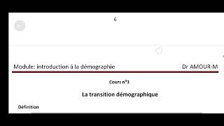 introduction à la démographie L1 sciences sociales 1 Brièvement [upl. by Dyun]