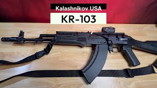 Kalashnikov USA KR103 762X39  Review and Range Footage [upl. by Yesteb]