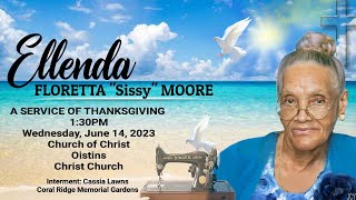 A Thanksgiving Service for the Life of Ellenda Moore [upl. by Worsham]