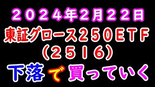 東証グロース 下落で買います ２０２４年２月２２日 [upl. by Nosraep]