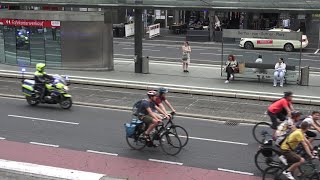 Fahrraddemo am Bonner BerthavonSuttnerPlatz am 260724 [upl. by Nairad]