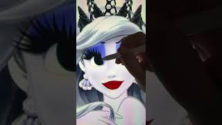 Ariel as Ursula art artist artwork glowup glowupdisney disney disneyfan shorts [upl. by Clementas998]