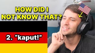 American reacts to 11 German words AMERICANS USE all the time [upl. by Eulaliah]