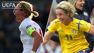 ENGLAND v SWEDEN Previous Meetings ALL GOALS  WEURO 2022 [upl. by Naujal]