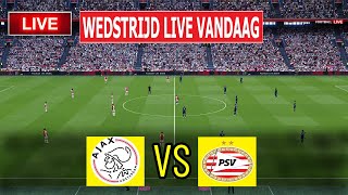 🔴Live  Ajax vs PSV I Netherlands Eredivisie 202425 Wedstrijd Stream eFootball pes 21 [upl. by Herzel]