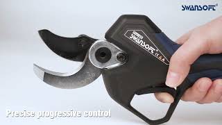 Real progressive cut function of SWPRU40 electric pruning shears [upl. by Terriss]