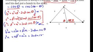 Proof of Stewarts Theorem [upl. by Airdnalahs]