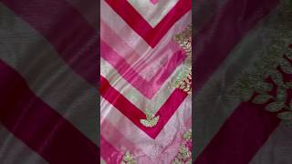 A beautiful Pink Gotta Patti Silk Saree🌸🌸saree musthaves [upl. by Elna]