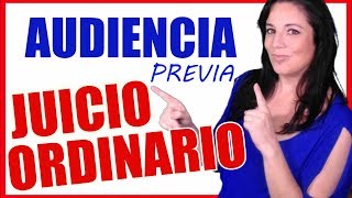 AUDIENCIA PREVIA JUICIO ORDINARIO 2️⃣ Oposiciones Justicia  CIVIL [upl. by Norwood]