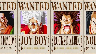 Calculating the Bounties of One Piece Legends [upl. by Haisa]