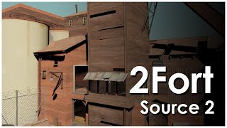 Playing 2Fort in Source 2 HalfLife Alyx [upl. by Casmey]