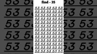 find out odd number35 👀🤯🤔 shorts [upl. by Flan]