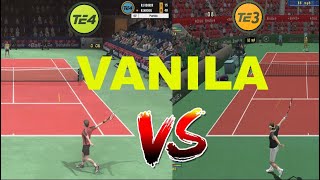 Tennis Elbow 2013 VS Tennis Elbow 4 VANILA with the same shooting animation  Gameplay [upl. by Stillmann]