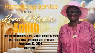 Lena Maude Smith Homegoing Service [upl. by Fawna]