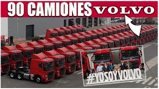 90 CAMIONES VOLVO y 5 cargadores Frontales para DCR Minería y Construcción [upl. by Asilrahc803]