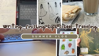 Writing finishing high school traveling  Summer vlog [upl. by Hephzipah583]