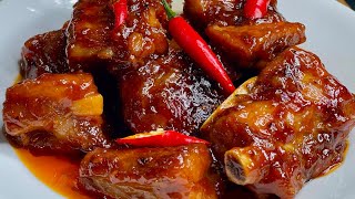 Recipe For Pork Ribs  PORK BARBECUE IN A PAN [upl. by Name]