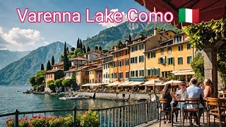 4K Walking tour Varenna italy Varenna village is most beautiful on the lake Como [upl. by Eirojram]