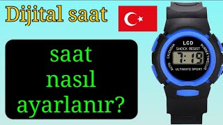 Dijital Çocuk Saati  Saat ve Tarih Nasıl Ayarlanır Türkçe [upl. by Fabi]