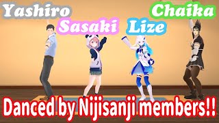 ［Eng Sub］VTuber tried to dance［YashiroSasakiLizeChaikaNijisanji］ [upl. by Klusek962]