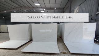 Carrara White Marble 17mm  Italian look  919649333444  Asian Marbles Kishangarh [upl. by Knowlton]