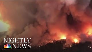 Dozens Of American Firefighters Join Australian Fire Crews At Front Lines  NBC Nightly News [upl. by Lodge]