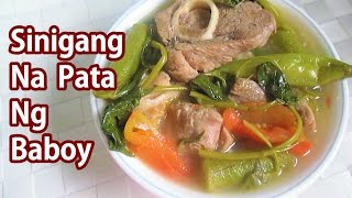 Sinigang Na Pata Ng Baboy Stew Pork Hock Soup [upl. by Huberman]