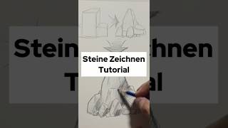 Zeichnen Tutorial  Schritt für Schritt Steine zeichnen Lernen zeichnenlernen zeichenidee [upl. by Anirbes997]