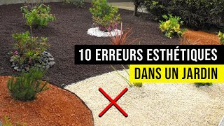 Aménager son Jardin  10 ERREURS Esthétiques à FUIR  ❌ [upl. by Dlorag880]