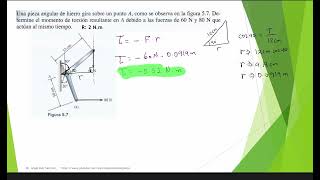 Momento de torsión Momento resultante en bisagra Paul Tippens [upl. by Hulen]