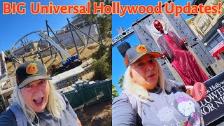 HUGE Construction Updates on New Fast amp Furious Coaster  Lights On Tour of A QUIET PLACE HHN Maze [upl. by Galateah]