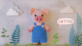 COMO FAZER PORQUINHO AMIGURUMI 🐷🐽  amigurumi receita  crochet [upl. by Hayarahs]