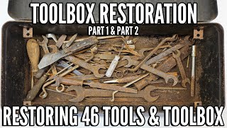 Vintage Toolbox Restoration Restoring a Toolbox and Everything Inside Full Video [upl. by Autumn247]