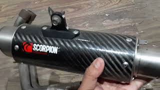 Knalpot Scorpion GP One Karbon Full Sistem CBR250RR Original [upl. by Posehn119]