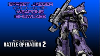 GUNDAM BATTLE OPERATION 2  Efreet Jaeger Weapon Showcase [upl. by Ruthanne]