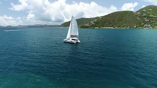 INSIDE tour of The Moorings 4500 Four Cabin Catamaran [upl. by Eiryk58]