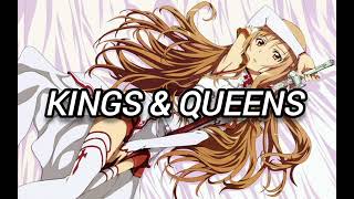 Nightcore  Kings amp Queens Lyrics [upl. by Cline488]