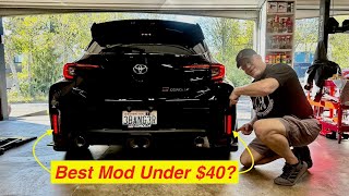 GR Corolla  Rear LED Reflectors  How To Install Them The Easy Way [upl. by Novyak363]