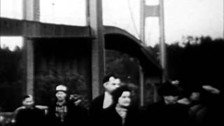 Tacoma Bridge Collapses 1940 [upl. by Dnomder]