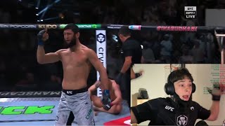 Khamzat Chimaev Wannabe Reacts to Win at UFC 308  UFC 308 Chimaev VS Whittaker Highlights [upl. by Oisacin132]